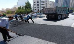اجرای بیش از ۹۰ هزار متر مربع روکش آسفالت در گلپایگان