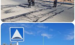 نصب سرعت کاه جاده قهی در شهر کوهپایه