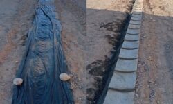 ادامه عملیات کانیوگذاری معابر فرعی مسکن مهر کوهپایه