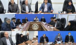 جلسه بررسی طرح های مشترک مدیریت شهری گلپایگان با ادارات شهرستان