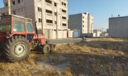 پاکسازی زمین های بایر در محدوده شهرک الوند گلپایگان