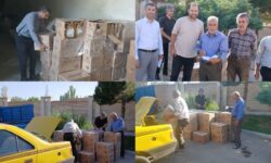 توزیع روغن موتور به نرخ شرکتی به رانندگان ناوگان تاکسیرانی گلپایگان