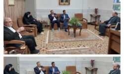 دیدار شهردار انارک با فرزند آیت الله مکارم شیرازی